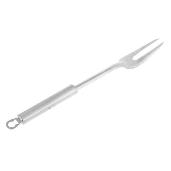 Stainless Steel Dinner Fork BBQ Barbecue Meat Bacon Fork