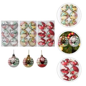 1 Set 18Pcs Christmas Tree Decors Electroplate Christmas Balls