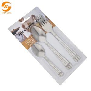 teaspoon dinner spoon fork blister card packaging