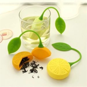 Tea strainer Lemon Shaped Silicone Perforated Tea strainer Filter