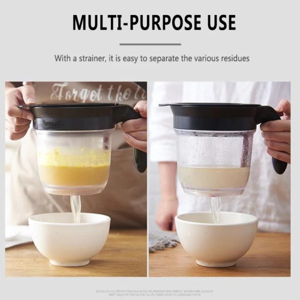 Practical Fat Separator With Bottom Release Fat Filter Separate Tools - Image 5