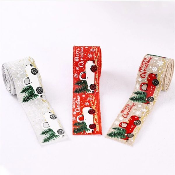 Christmas lace ribbon decoration/gift lace ribbon-5M - Image 4
