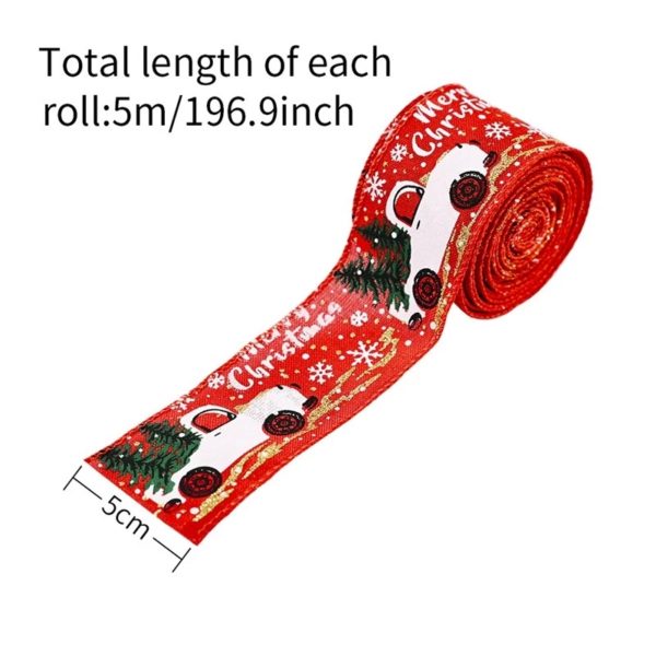 Christmas lace ribbon decoration/gift lace ribbon-5M - Image 6