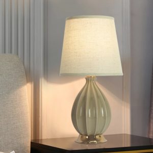 Bedroom Bedside Ceramic Table Lamp Vintage Warm White Nordic Mushroom Table Lamps