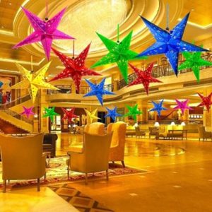 Merry Christmas Ornaments Luminous Star Decorations Accessories