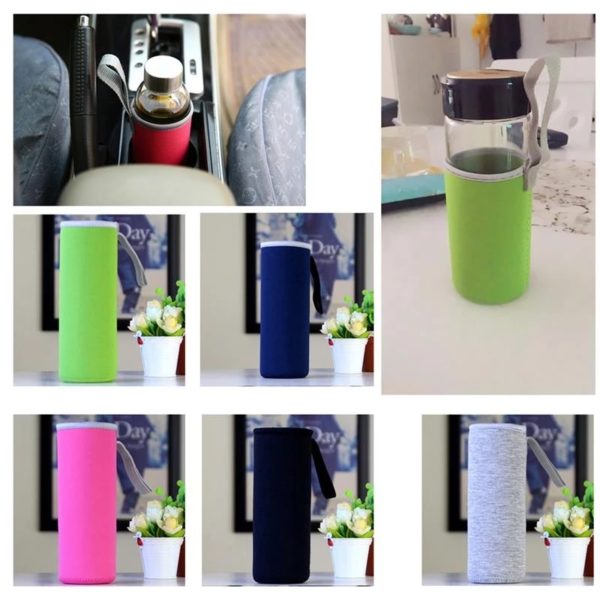 Sport Water Bottle Cover Neoprene Insulator Sleeve Bag Case Pouch Portable Vacuum Cup Set - Image 3