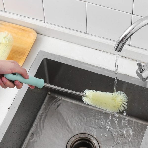 Stainless Steel Bottle Brush Cleaning Tube Cup Nylon Cleaning - Image 2