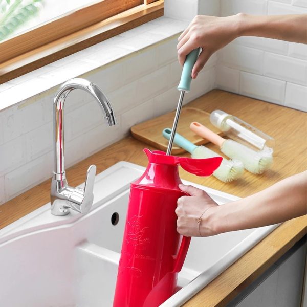 Stainless Steel Bottle Brush Cleaning Tube Cup Nylon Cleaning - Image 4