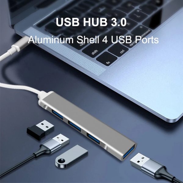 USB C HUB 3.0 Type C 3.1 4 Port Multi Splitter Adapter - Image 2