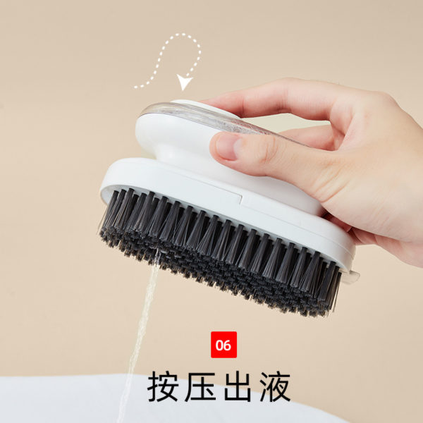 Multi-functional hydraulic cleaning brush for bathroom; household soft wool cleaning brush without damaging shoes. - Image 3