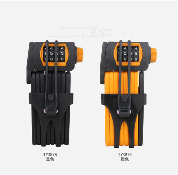 Bicycle password lock Universal TONYON 3876-B mountain bike folding lock Security and anti-theft riding equipment